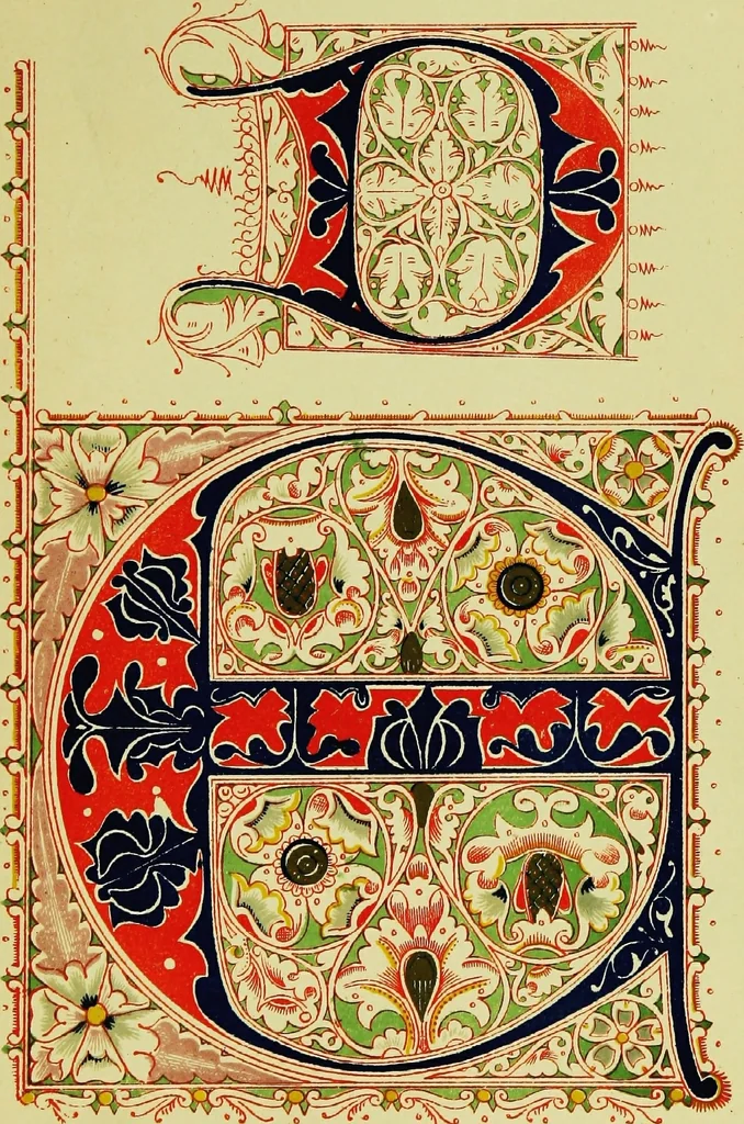 An illustration from The art of illuminating as practised in Europe from the earliest times, 1860, leaf 208