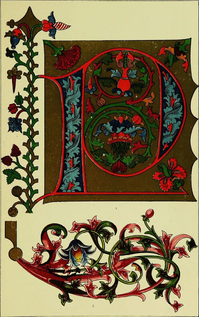 An illustration from The art of illuminating as practised in Europe from the earliest times, 1860, leaf 210