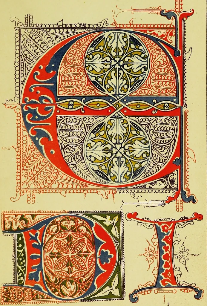 An illustration from The art of illuminating as practised in Europe from the earliest times, 1860, leaf 218