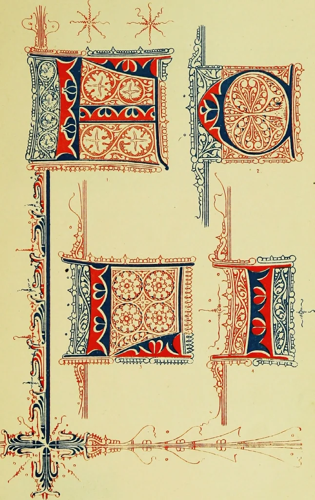 An illustration from The art of illuminating as practised in Europe from the earliest times, 1860, leaf 222