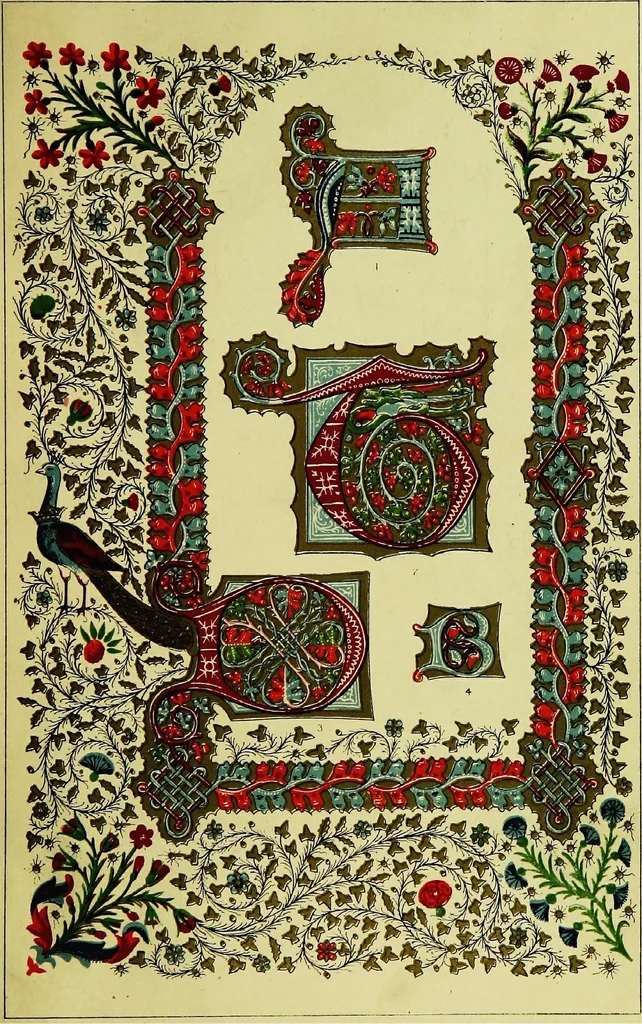 An illustration from The art of illuminating as practised in Europe from the earliest times, 1860, leaf 252