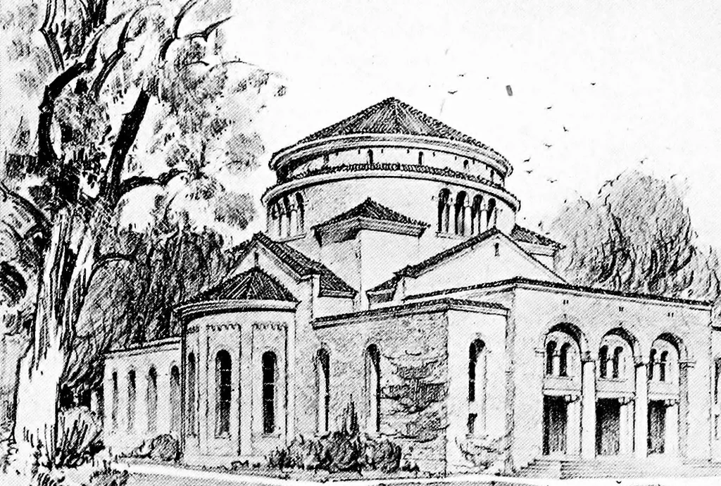 An illustration from The planning of Christian Science church edifices, 1916, leaf 29