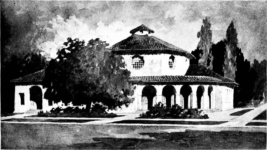 An illustration from The planning of Christian Science church edifices, 1916, leaf 34