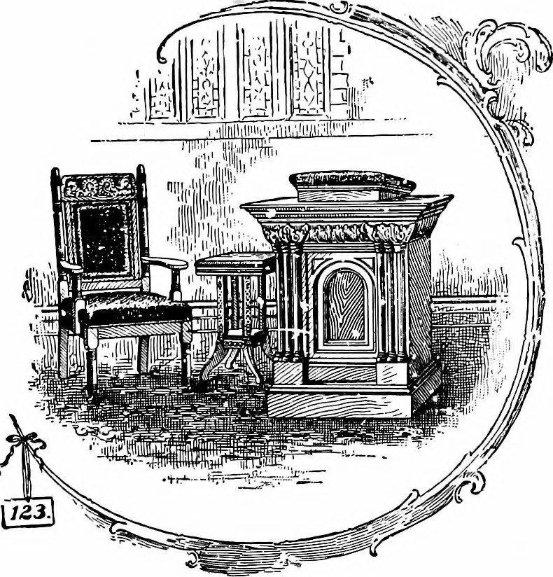 An illustration from The planning of Christian Science church edifices, 1916, leaf 43