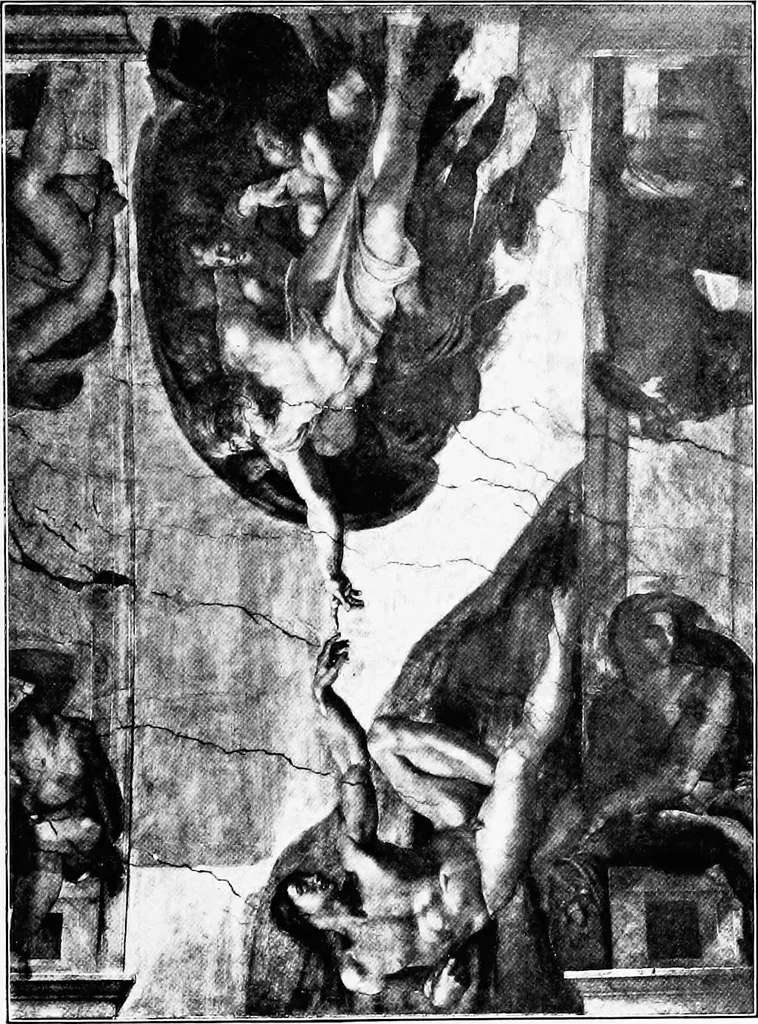 An illustration from Pictures and their painters; the history of painting, 1907, leaf 124