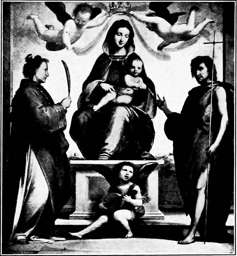 An illustration from Pictures and their painters; the history of painting, 1907, leaf 149