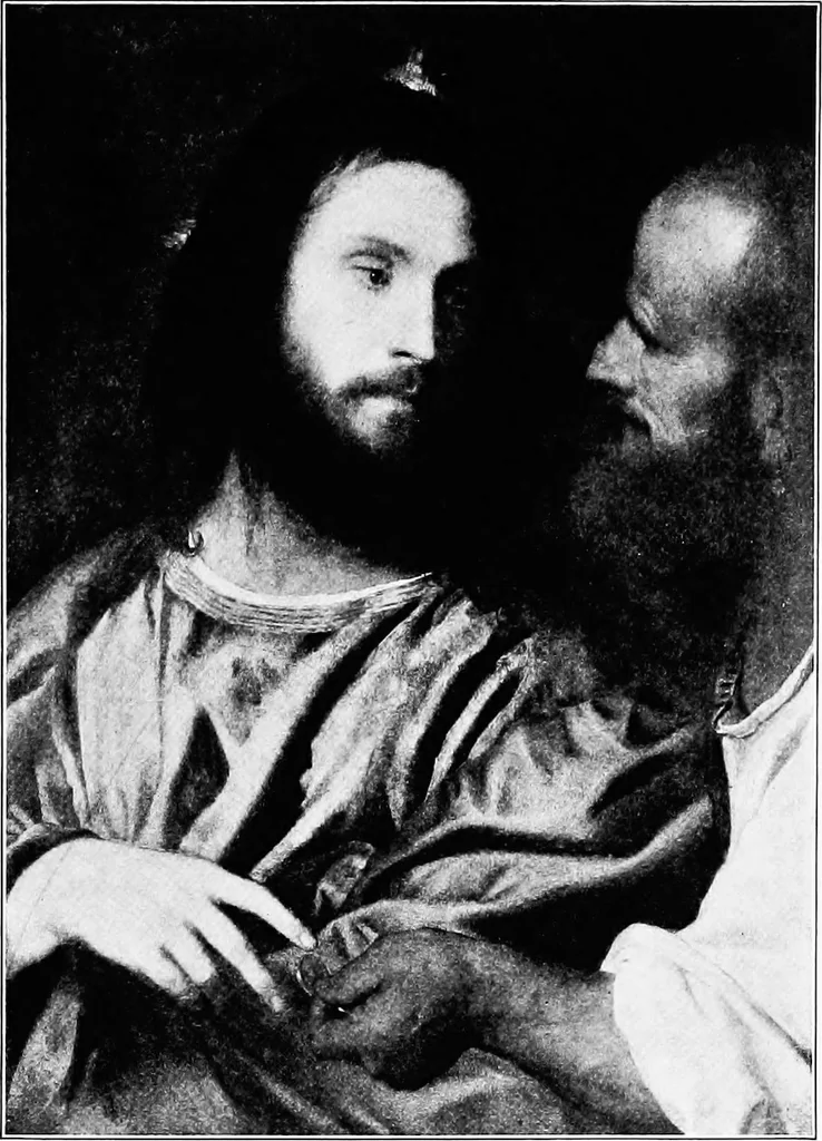 An illustration from Pictures and their painters; the history of painting, 1907, leaf 178