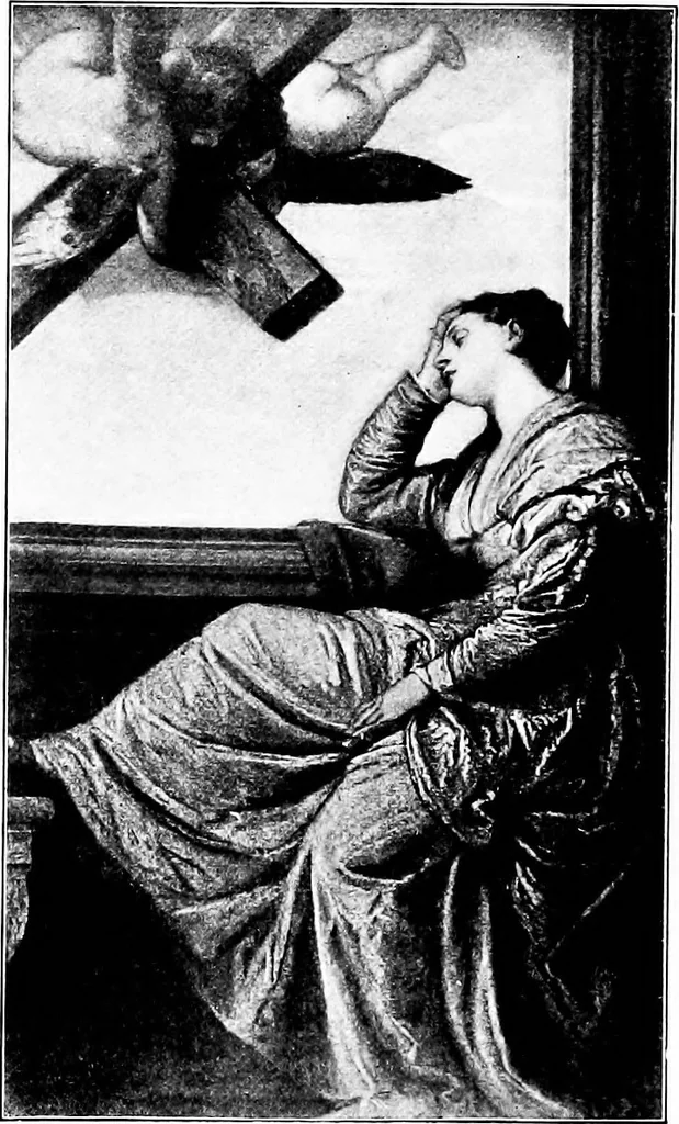 An illustration from Pictures and their painters; the history of painting, 1907, leaf 197