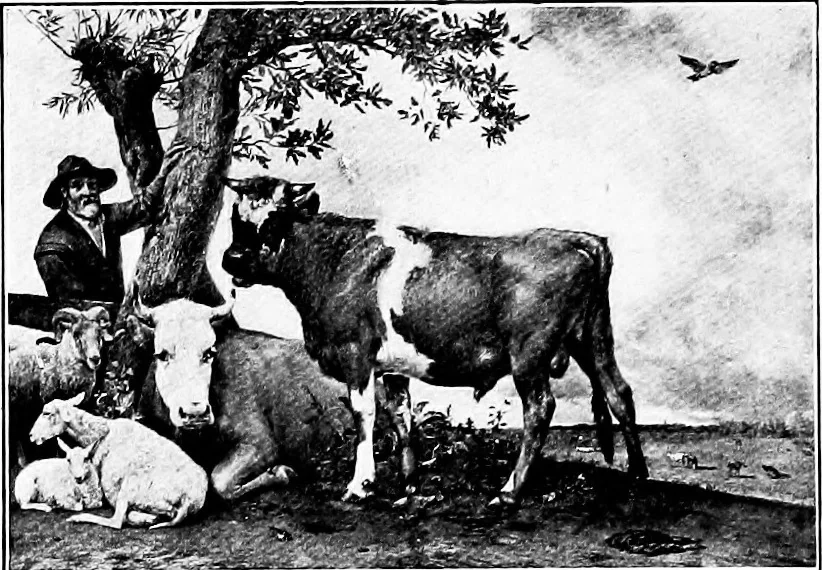 An illustration from Pictures and their painters; the history of painting, 1907, leaf 257