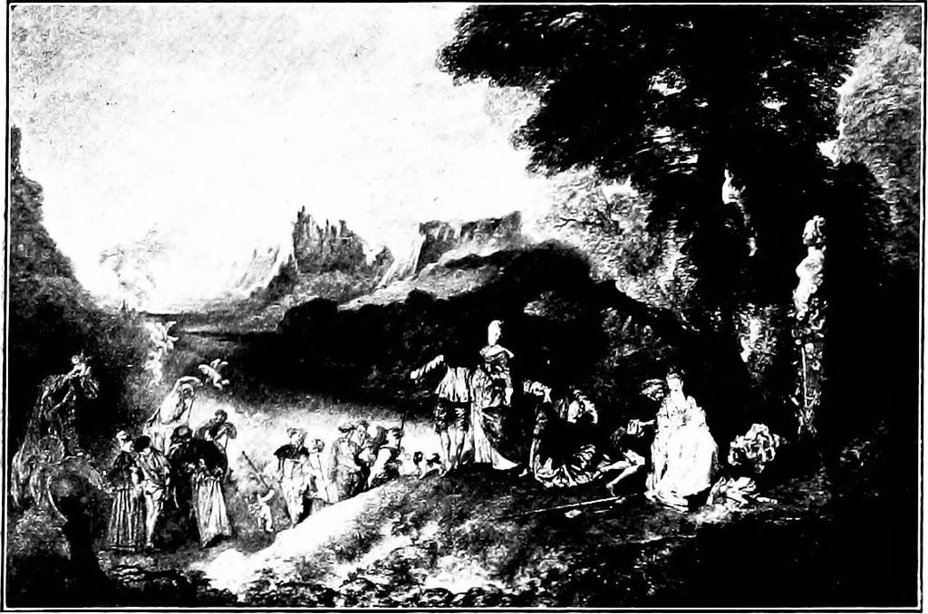 An illustration from Pictures and their painters; the history of painting, 1907, leaf 351