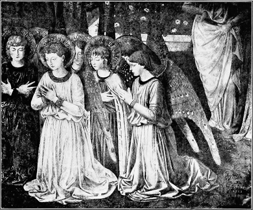 An illustration from Pictures and their painters; the history of painting, 1907, leaf 76