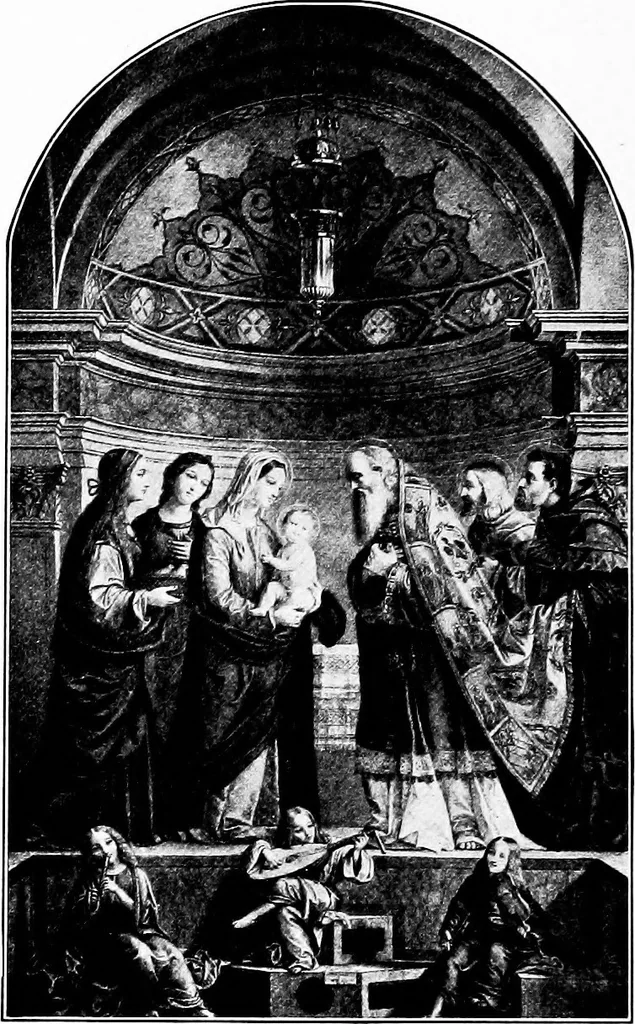 An illustration from Pictures and their painters; the history of painting, 1907, leaf 87