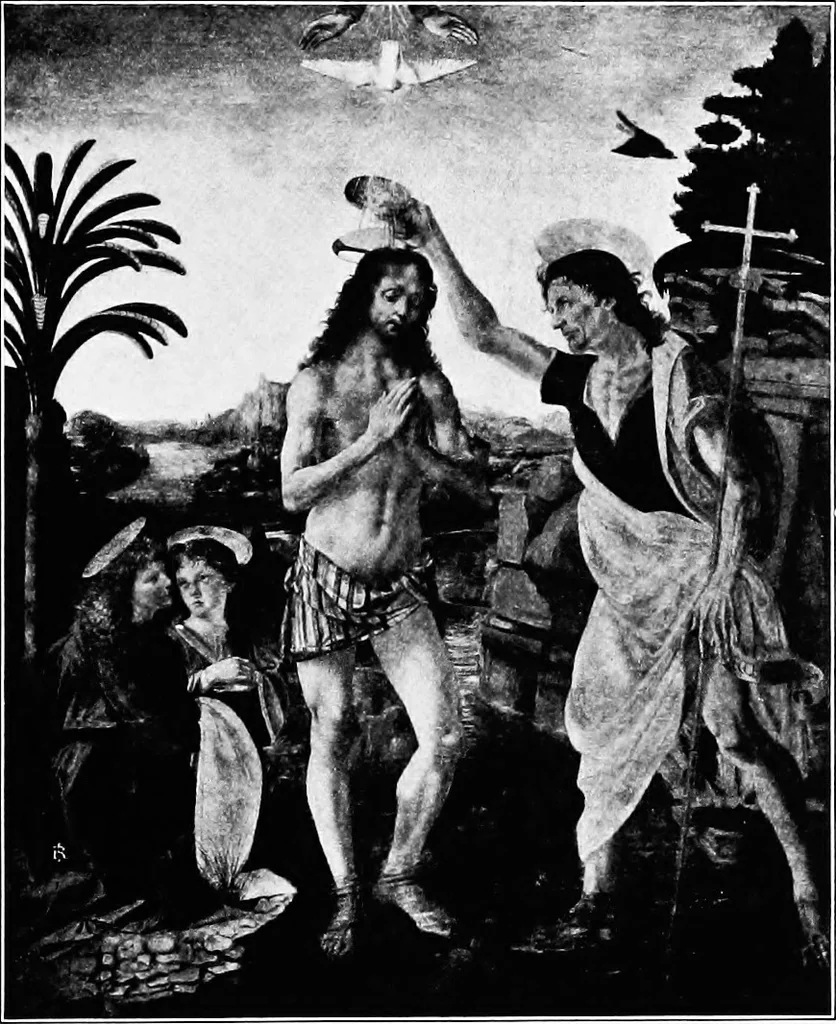 An illustration from Pictures and their painters; the history of painting, 1907, leaf 96