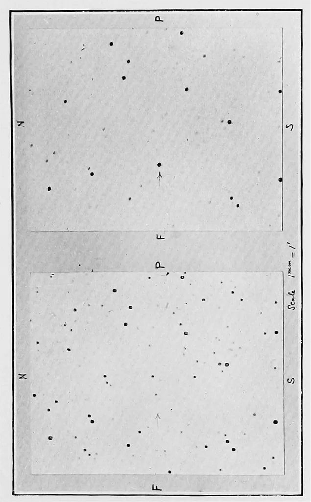 An illustration from Astronomical discovery, 1904, leaf 170