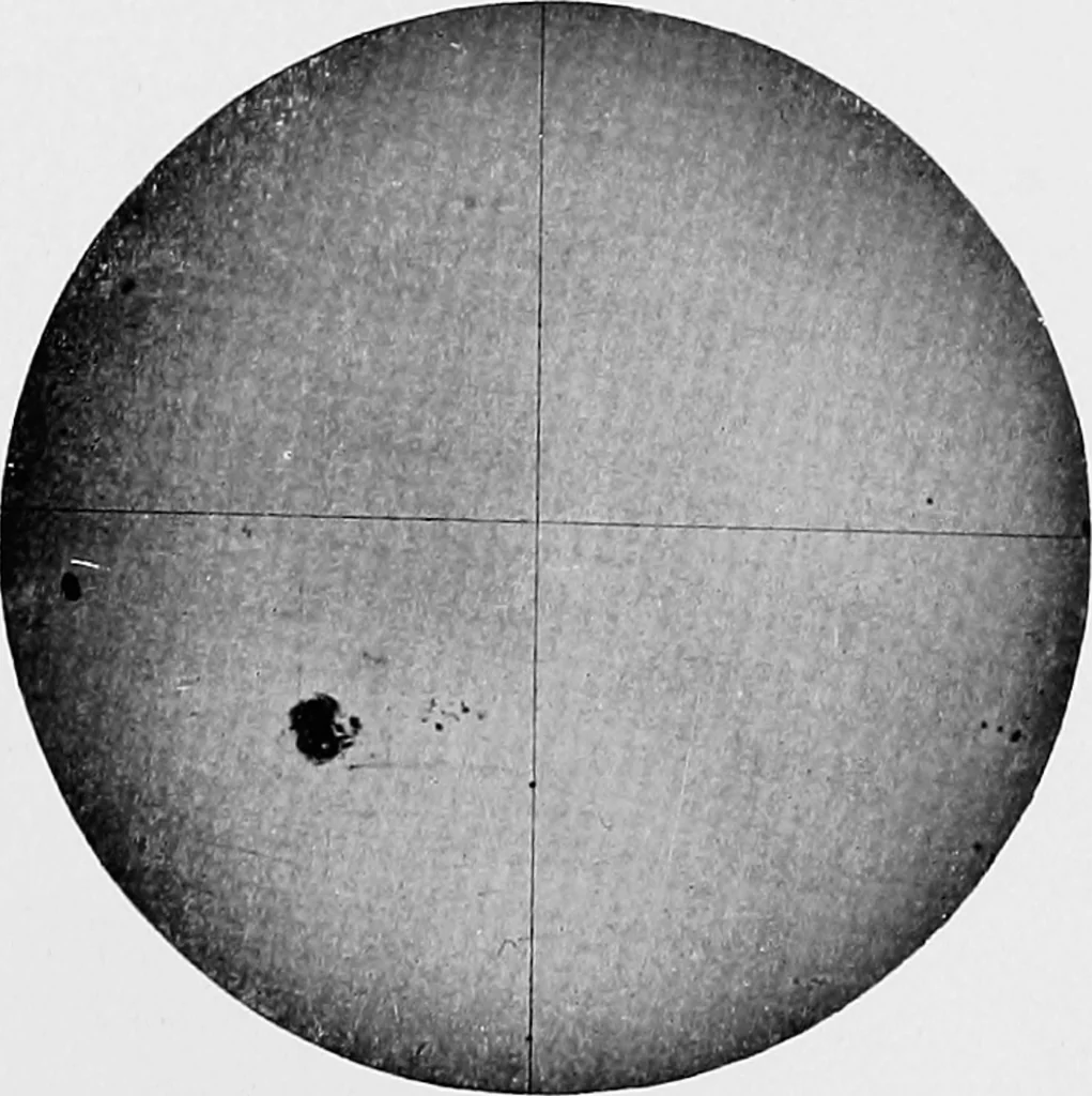 An illustration from Astronomical discovery, 1904, leaf 196