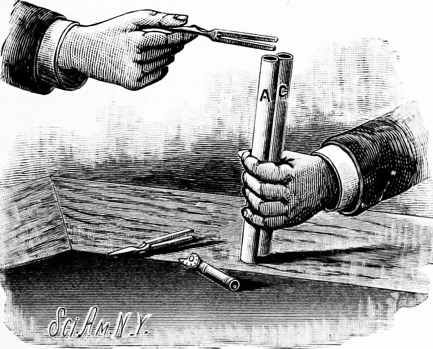 An illustration from Experimental science. Elementary, practical and experimental physics, 1890, leaf 168