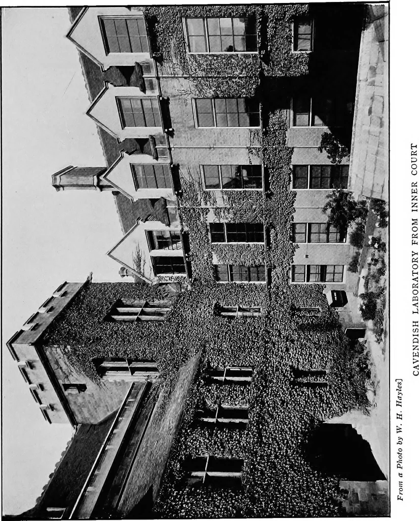 An illustration from A history of the Cavendish laboratory 1871-1910. With 3 portraits in collotype and 8 other illustrations, 1910, leaf 138