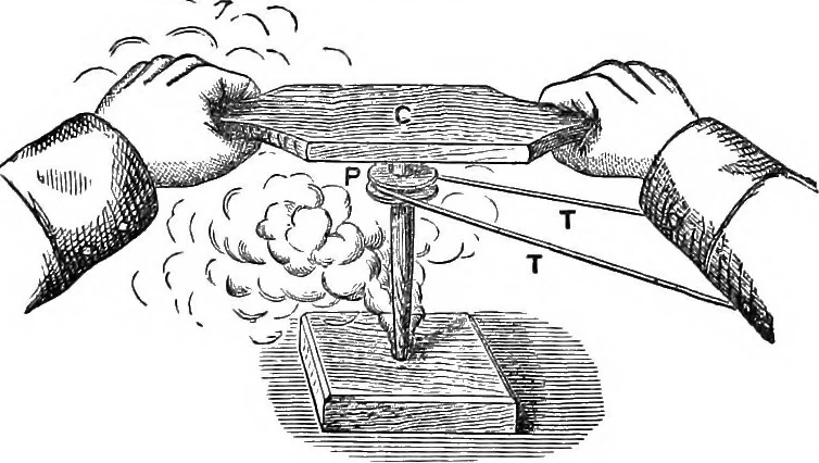 An illustration from Heat, a mode of motion, 1905, leaf 38
