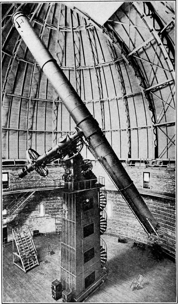 An illustration from An introduction to astronomy, 1916, leaf 167