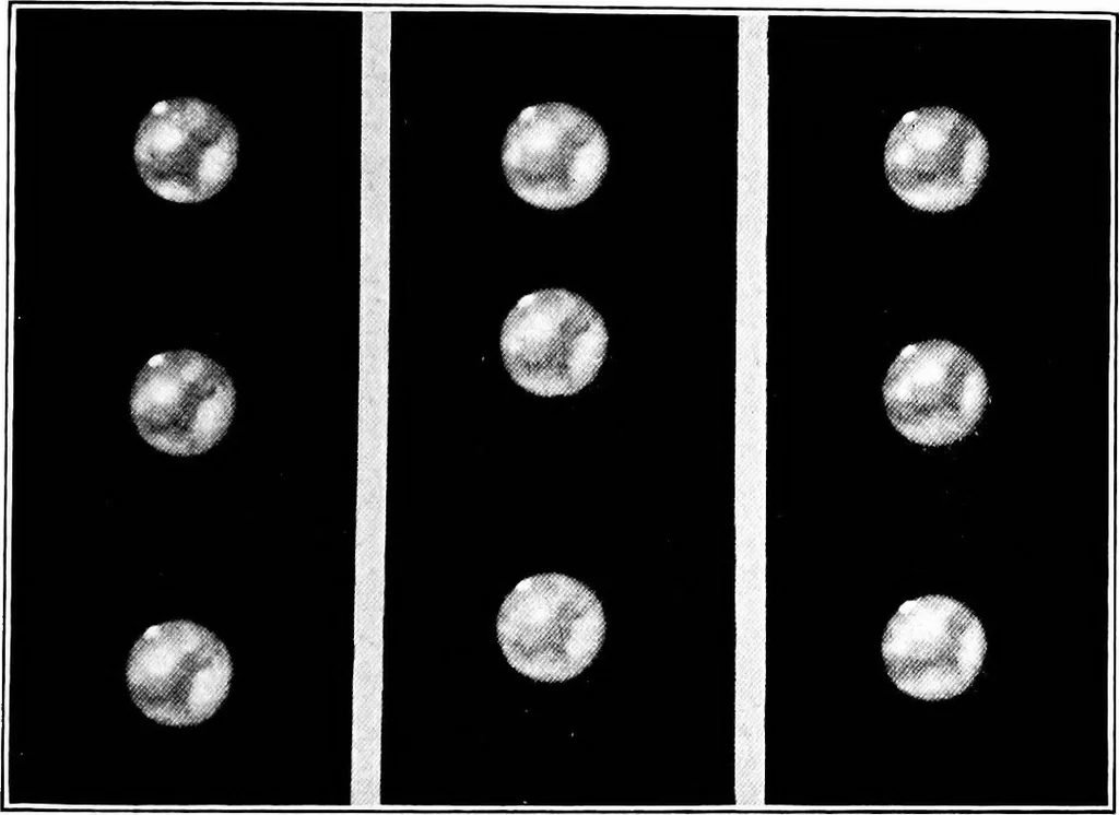 An illustration from An introduction to astronomy, 1916, leaf 322