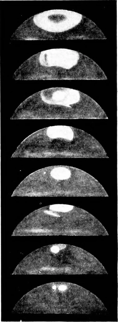 An illustration from An introduction to astronomy, 1916, leaf 325