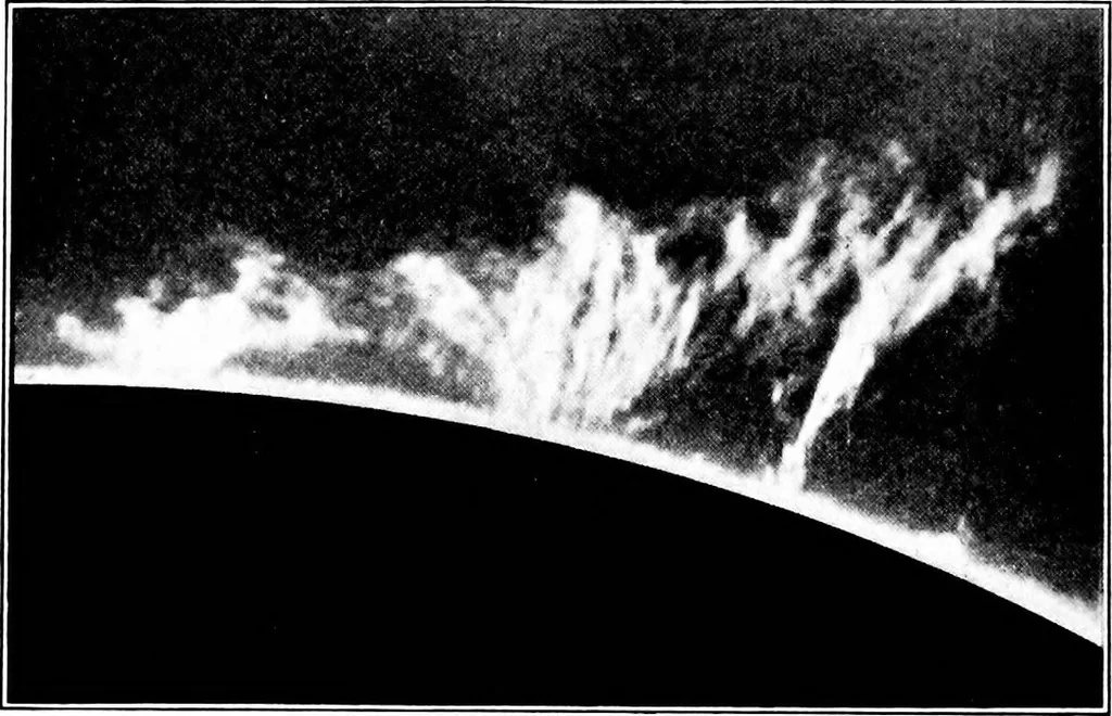 An illustration from An introduction to astronomy, 1916, leaf 443