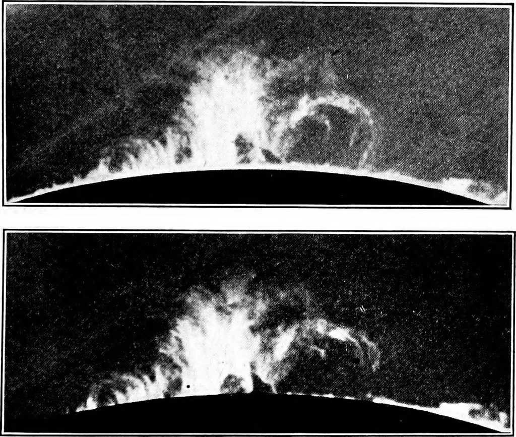 An illustration from An introduction to astronomy, 1916, leaf 444