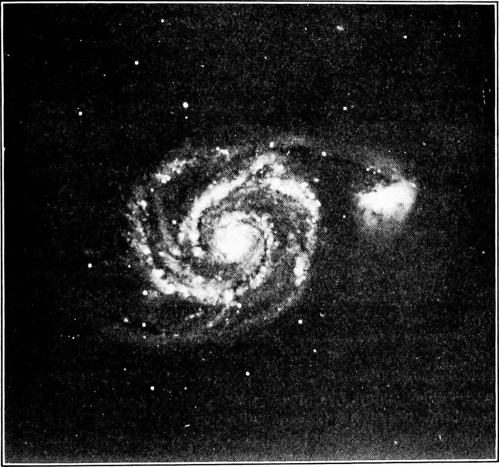 An illustration from An introduction to astronomy, 1916, leaf 476
