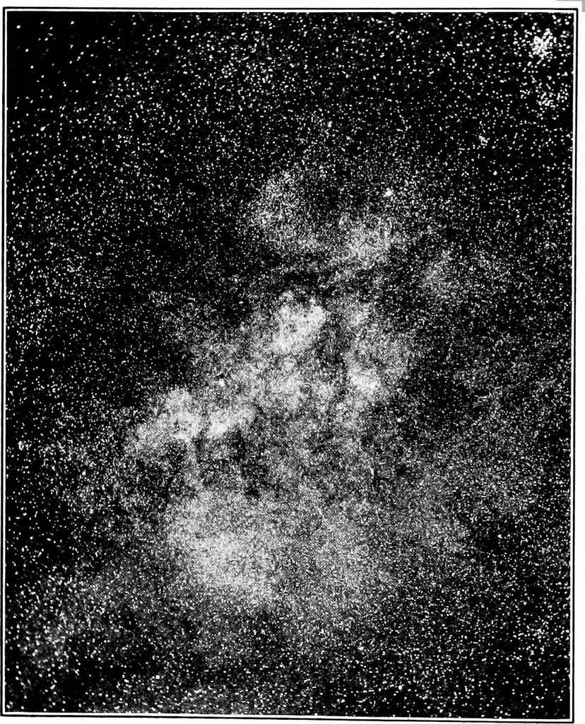 An illustration from An introduction to astronomy, 1916, leaf 519