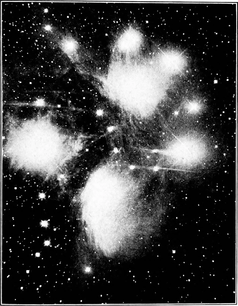 An illustration from An introduction to astronomy, 1916, leaf 584