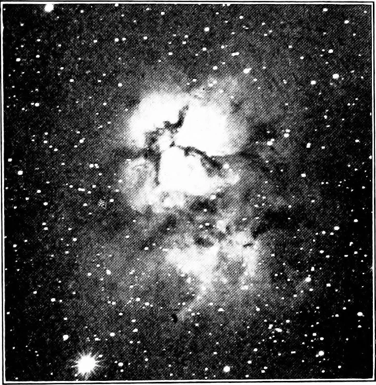 An illustration from An introduction to astronomy, 1916, leaf 602