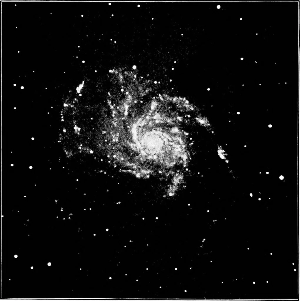 An illustration from An introduction to astronomy, 1916, leaf 603