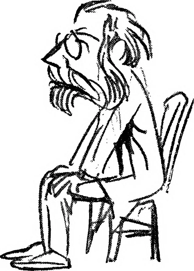 An illustration from Confessions of a caricaturist, 1917, leaf 42
