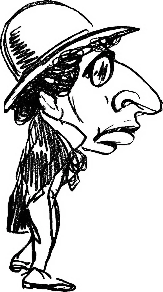 An illustration from Confessions of a caricaturist, 1917, leaf 62