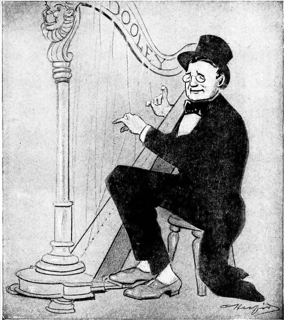 An illustration from Confessions of a caricaturist, 1917, leaf 66