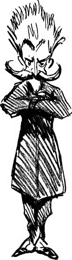 An illustration from Confessions of a caricaturist, 1917, leaf 72