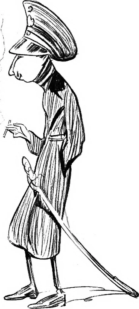 An illustration from Confessions of a caricaturist, 1917, leaf 78