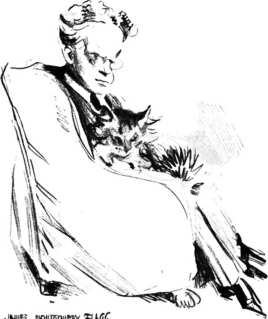 An illustration from Confessions of a caricaturist, 1917, leaf 79