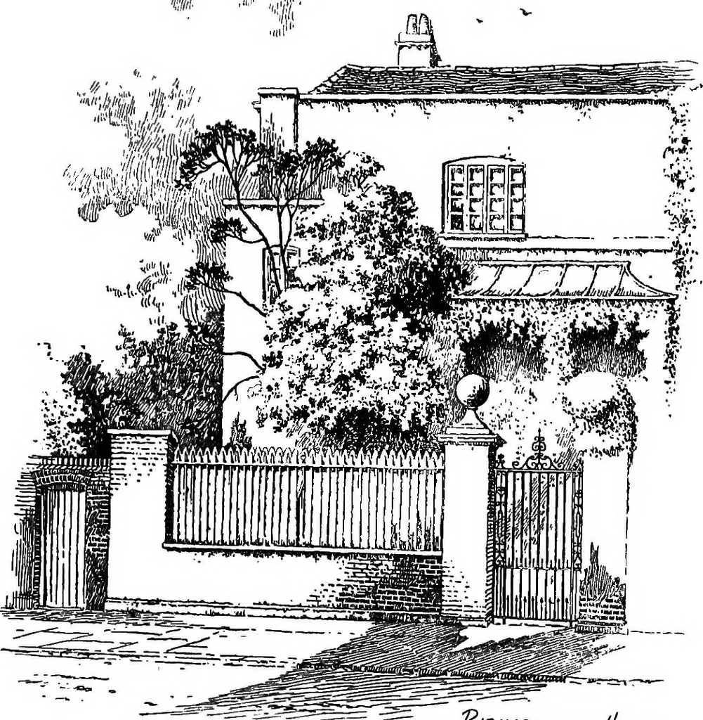 An illustration from Famous houses and literary shrines of London, 1912, leaf 104