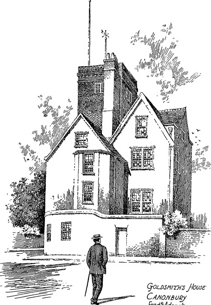 An illustration from Famous houses and literary shrines of London, 1912, leaf 106
