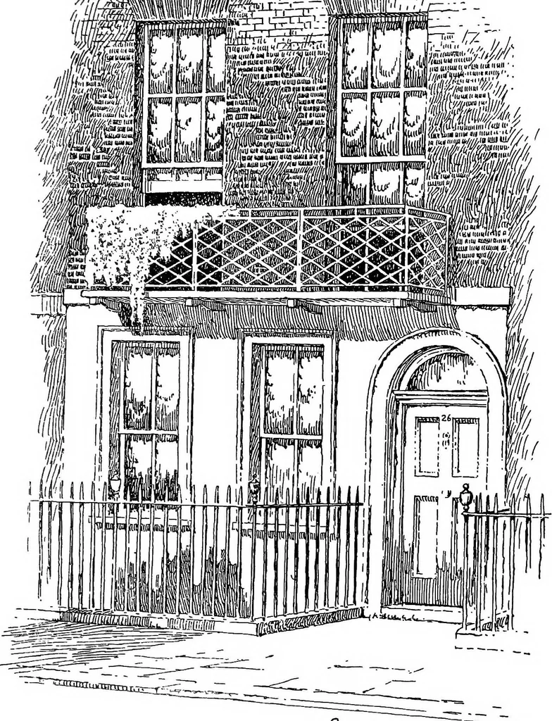 An illustration from Famous houses and literary shrines of London, 1912, leaf 218