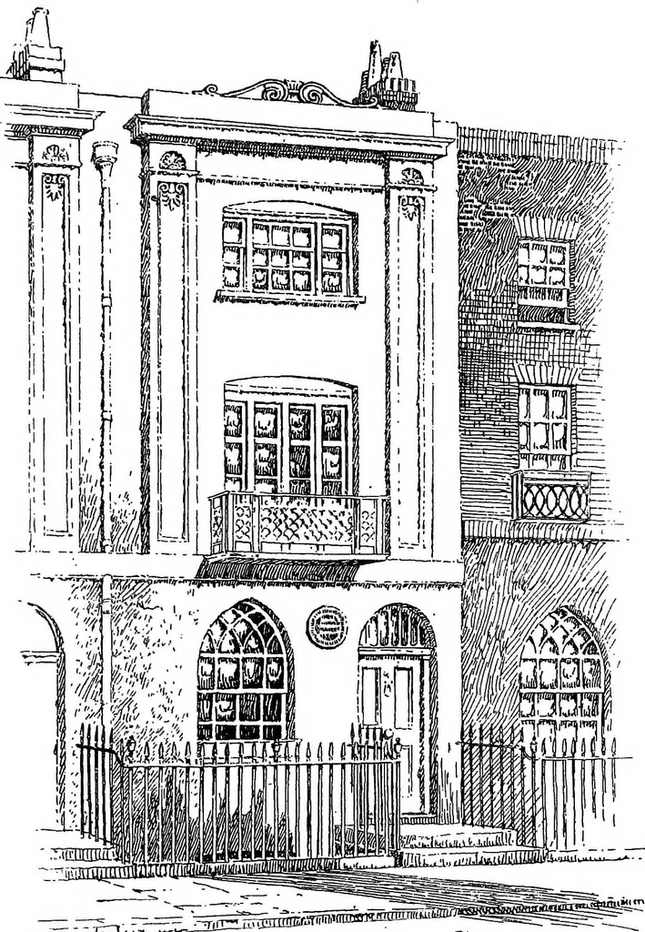 An illustration from Famous houses and literary shrines of London, 1912, leaf 322