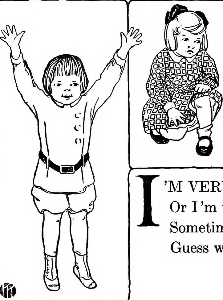 An illustration from Dramatic games and dances for little children, 1920, leaf 31