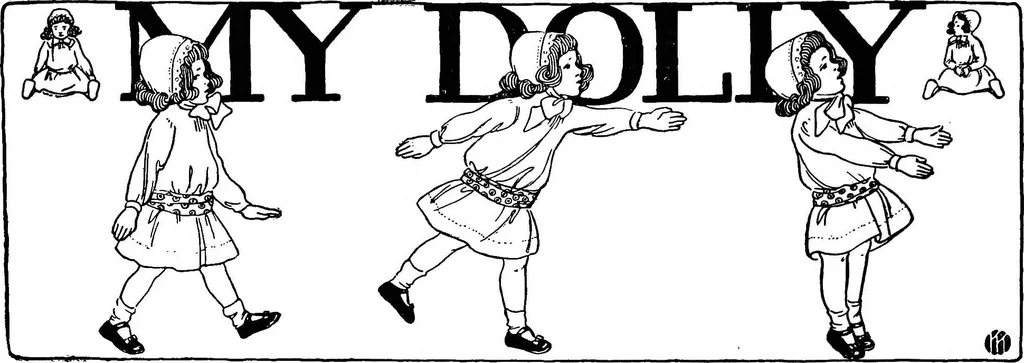 An illustration from Dramatic games and dances for little children, 1920, leaf 37