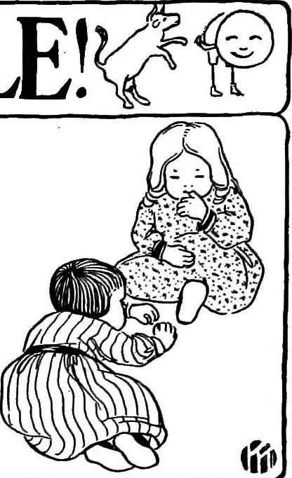 An illustration from Dramatic games and dances for little children, 1920, leaf 43