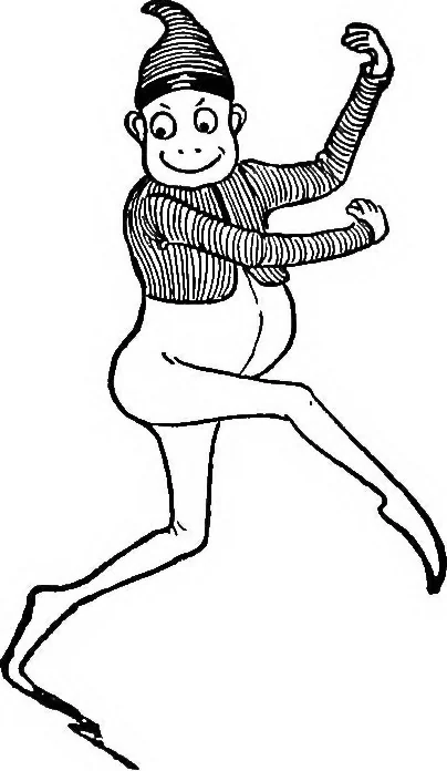 An illustration from Dramatic games and dances for little children, 1920, leaf 6