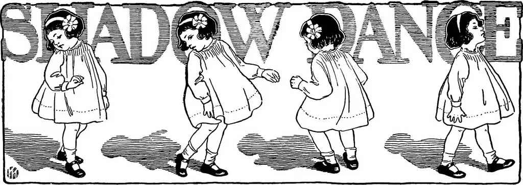 An illustration from Dramatic games and dances for little children, 1920, leaf 67