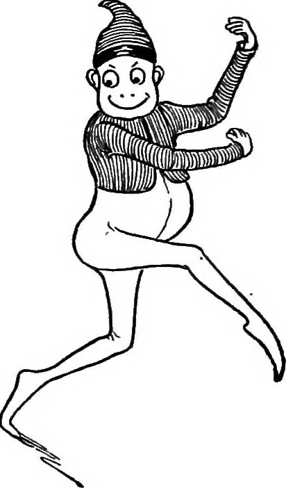 An illustration from Dramatic games and dances for little children, 1920, leaf 83