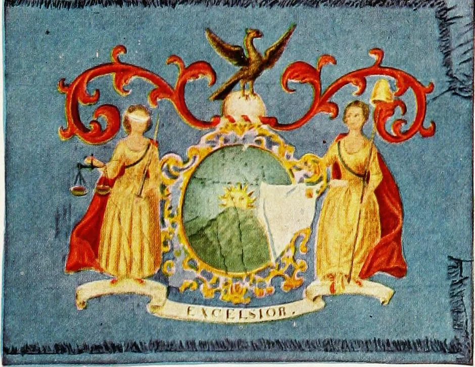 An illustration from The American flag. New York state educational department, sixth annual report--supplemental volume:, 1910, leaf 35