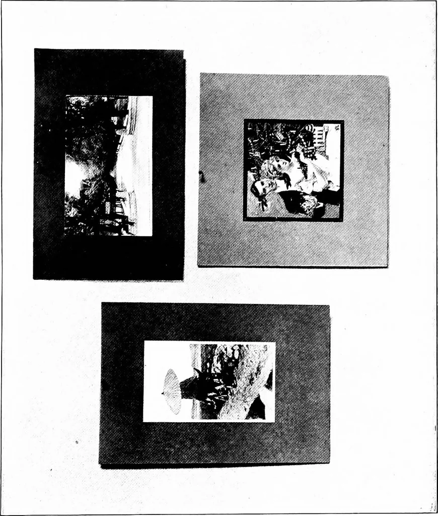 An illustration from Paper and cardboard construction. An analysis of the scope of paper and cardboard construction for primary grades of public schools ... Book problems, box problems, card problems, envelope problems, 1916, leaf 104